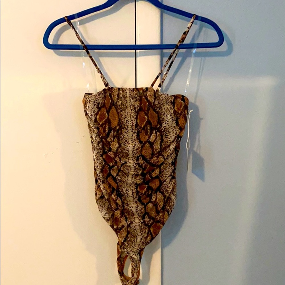 Brown Snake Skin BodySuit